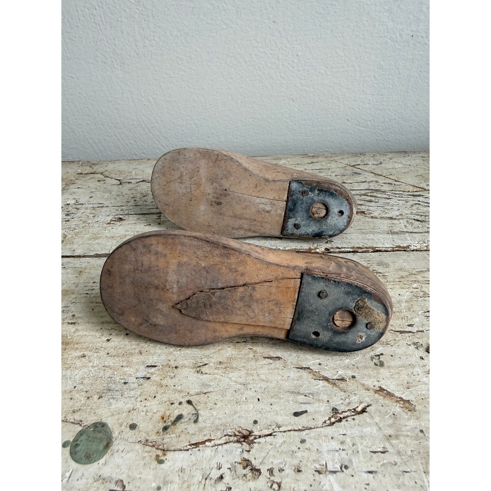 Vintage Morton Last Co Wooden Child Shoe Forms Size 3.5D Model 150 Cobbler Pair - Picture 6 of 7